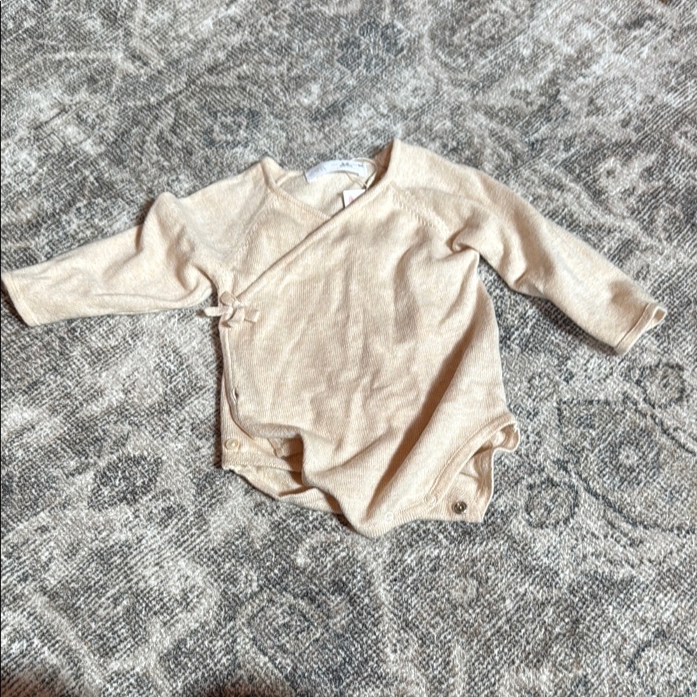 Zara Cream Baby Wrap Onesie